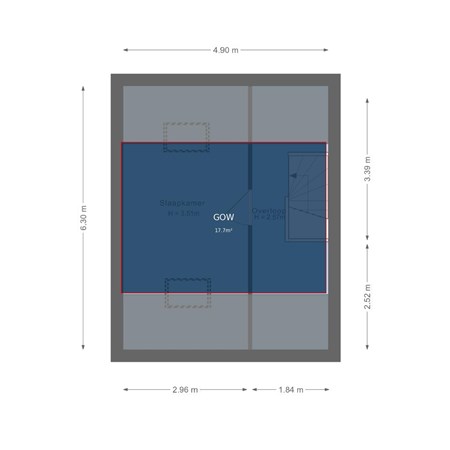 Floorplan - Amerhof 5, 1316 CH Almere